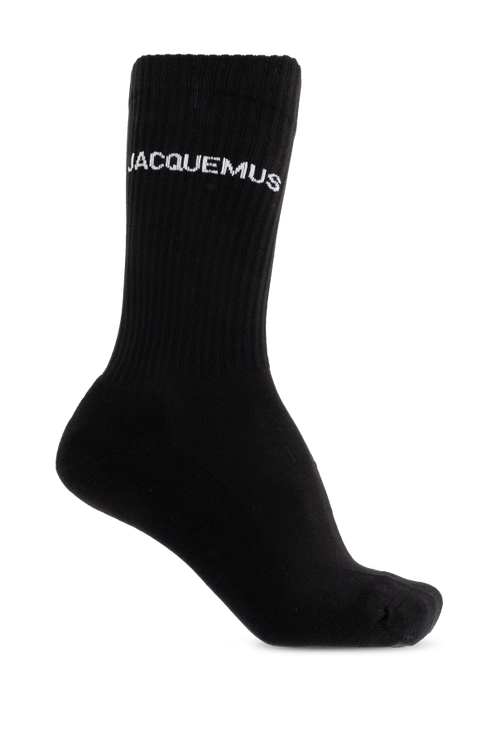 Jacquemus BLACK Socks with logo 1