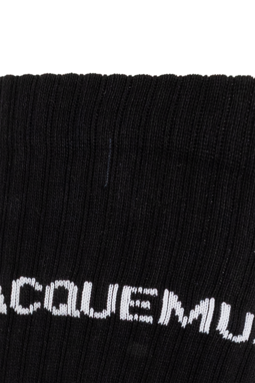 Jacquemus BLACK Socks with logo 2