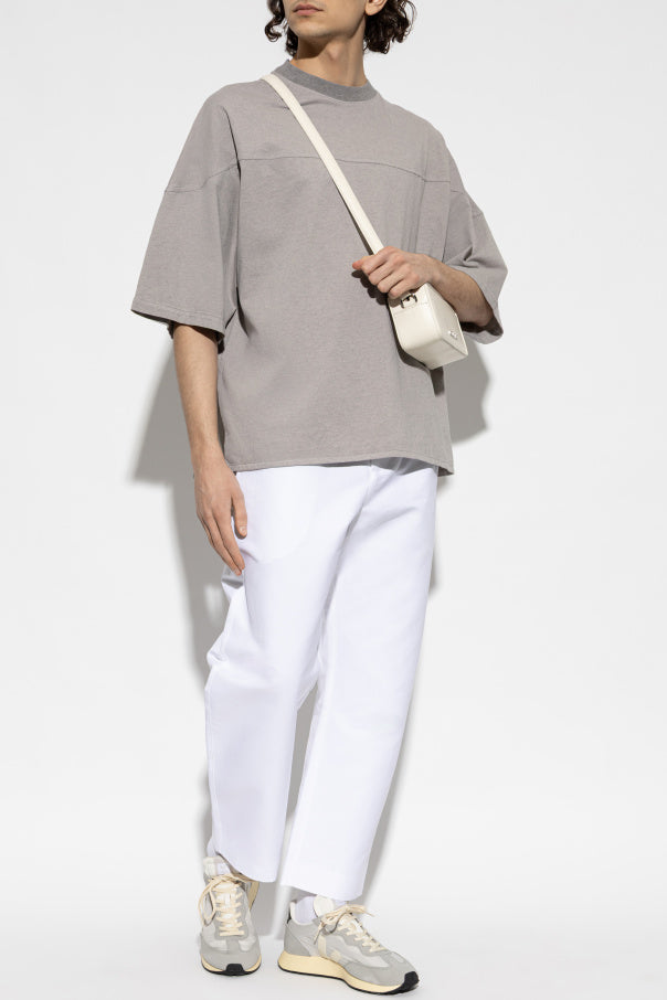 Jacquemus GREY T-shirt with embroidered logo 2