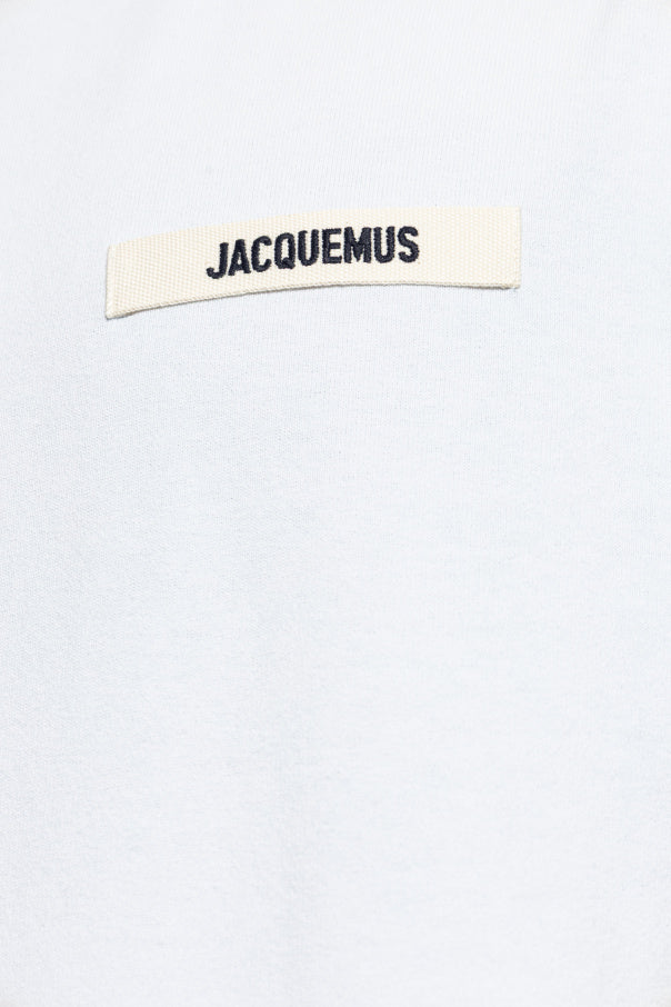 Jacquemus light blue T-shirt with logo patch 5