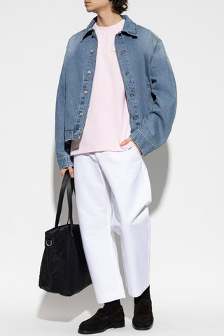 Jacquemus PINK T-shirt with logo patch 2