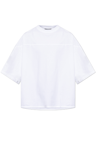 Jacquemus WHITE T-shirt with embroidered logo 1