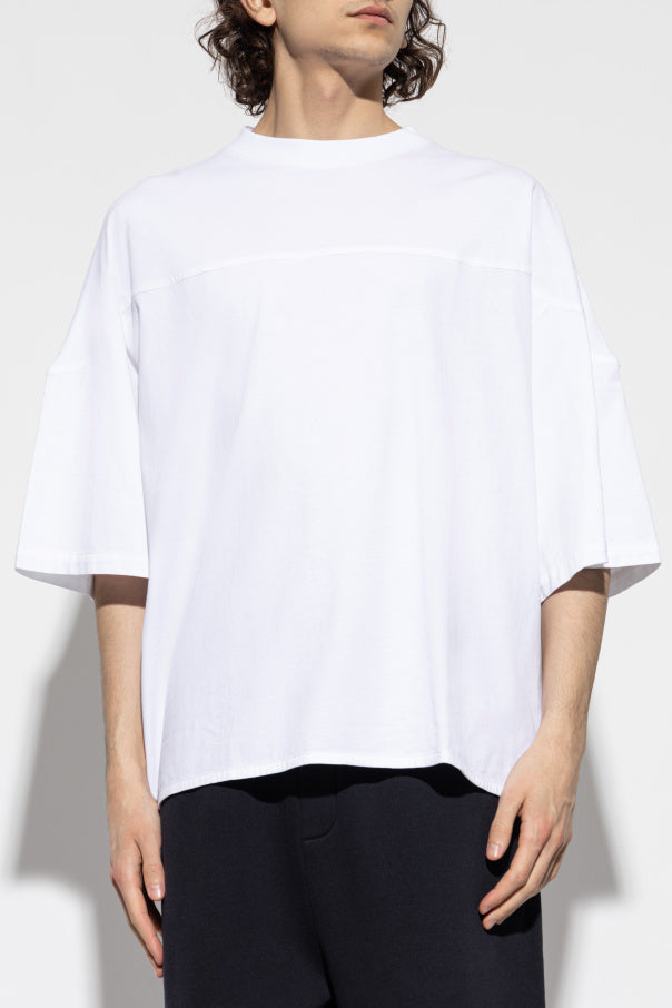 Jacquemus WHITE T-shirt with embroidered logo 3