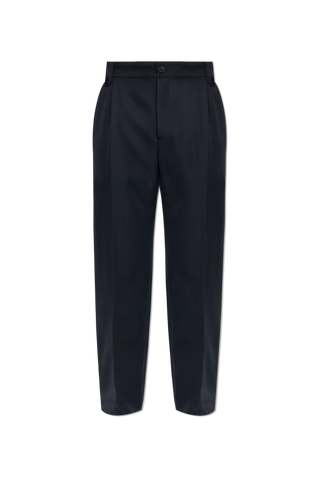 Jacquemus NAVY BLUE Wool pleated trousers 1