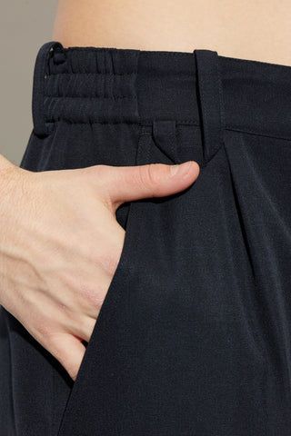Jacquemus NAVY BLUE Wool pleated trousers 5