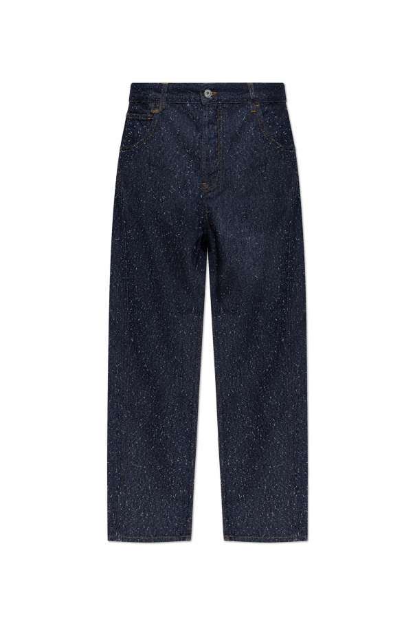 Jacquemus NAVY BLUE Jeans with 'vintage' effect 1