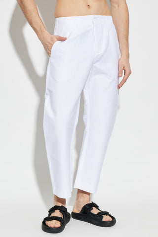 Jacquemus WHITE Straight-leg trousers 3