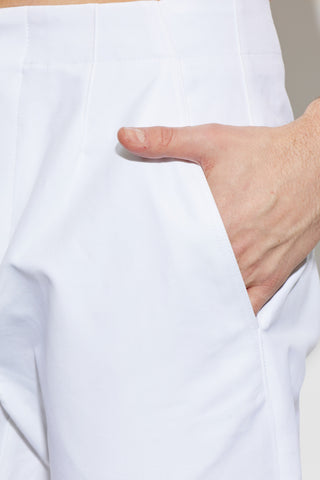 Jacquemus WHITE Straight-leg trousers 5