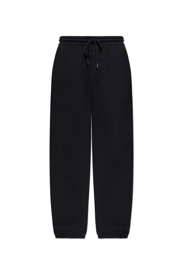 Jacquemus BLACK Sweatpants with patch 1