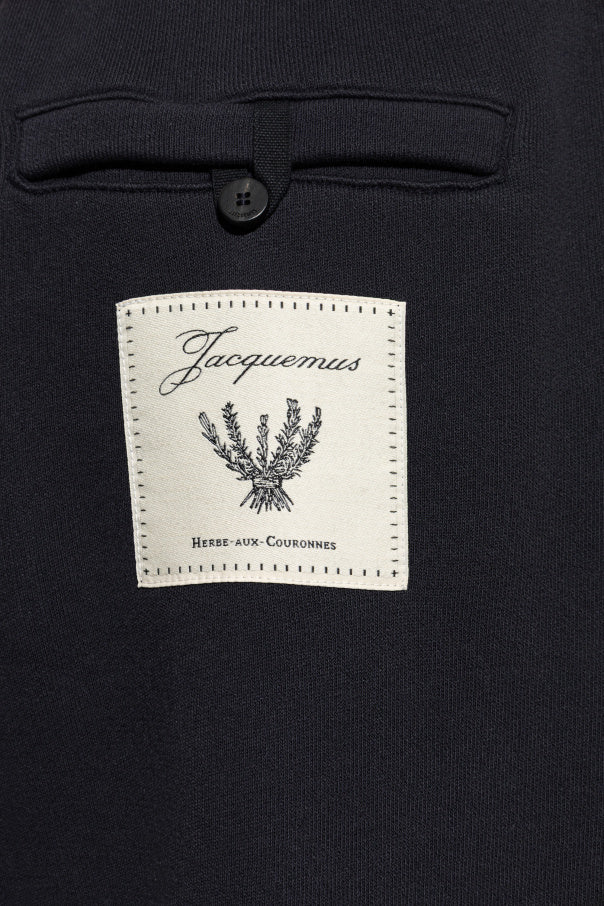 Jacquemus BLACK Sweatpants with patch 5