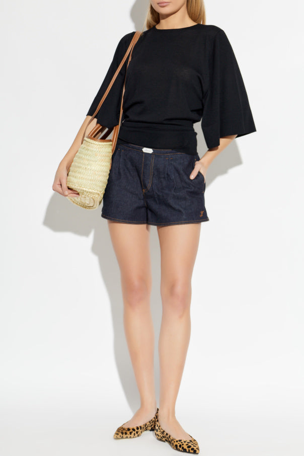 Jacquemus BLACK Top with embroidered logo 2