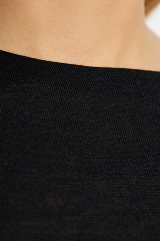 Jacquemus BLACK Top with embroidered logo 5