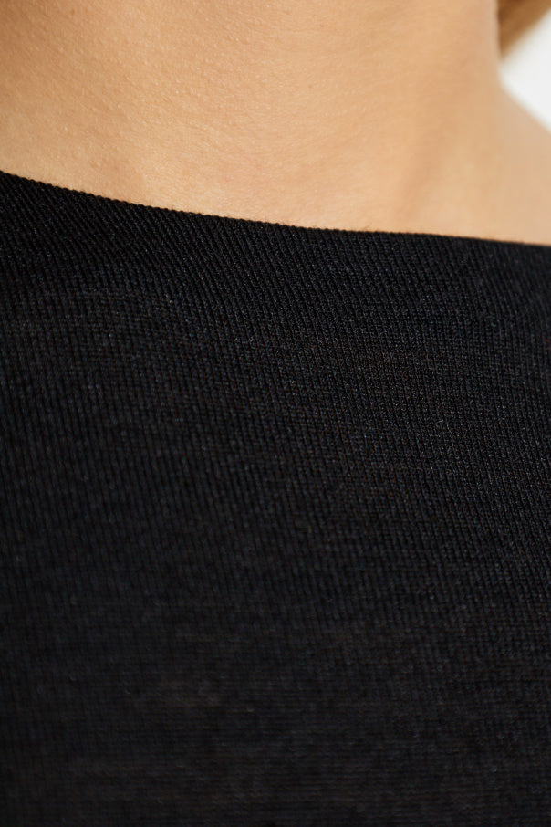 Jacquemus BLACK Top with embroidered logo 5