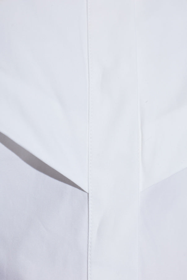 Jacquemus WHITE Shirt with decorative pleats 5