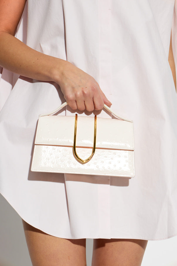 Jacquemus cream Grand Bambino` handbag 2