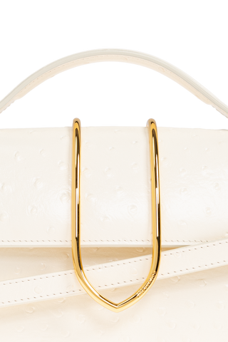 Jacquemus cream Grand Bambino` handbag 6