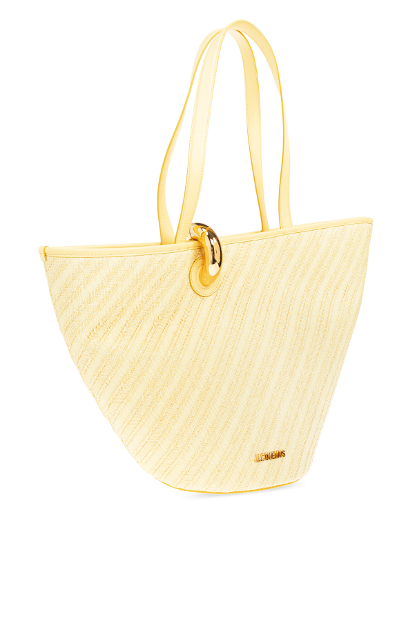 Jacquemus YELLOW "Bambola" shopper bag 4