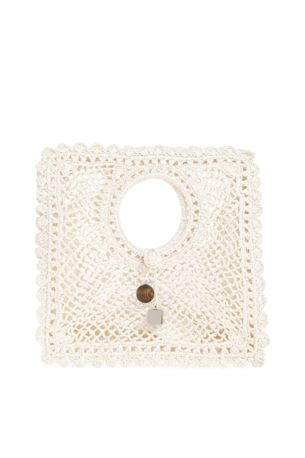 Jacquemus WHITE 'Spiaggia Small' handheld bag 1