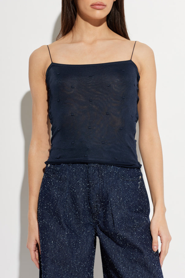 Jacquemus NAVY BLUE Top with straps 3
