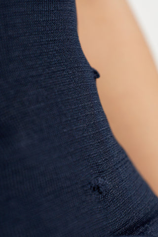Jacquemus NAVY BLUE Top with straps 5