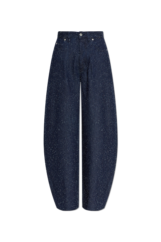 Jacquemus NAVY BLUE Jeans with vintage effect 1