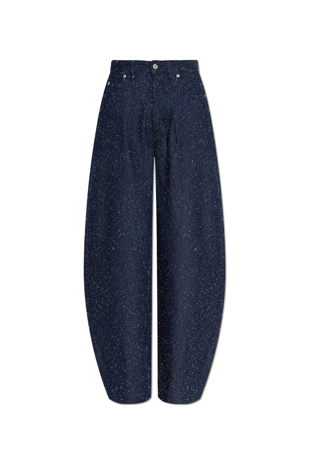 Jacquemus NAVY BLUE Jeans with vintage effect 1
