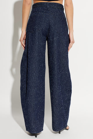 Jacquemus NAVY BLUE Jeans with vintage effect 4