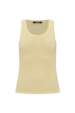 Jacquemus YELLOW ‘Rond’ strap top 1