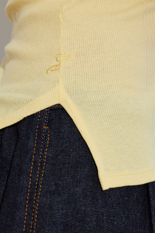 Jacquemus YELLOW ‘Rond’ strap top 5