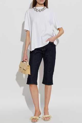 Jacquemus WHITE Asymmetric t-shirt ‘Tovalo’ 2