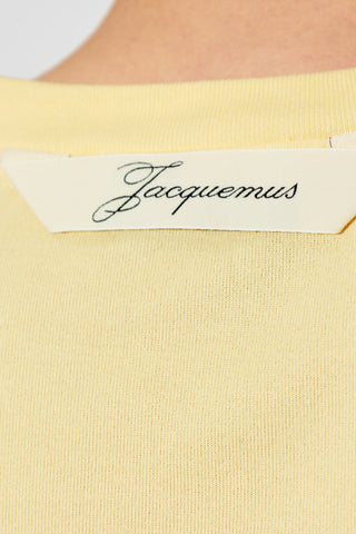 Jacquemus YELLOW T-shirt "Rond Carre" 5