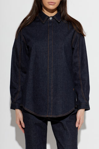 Jacquemus NAVY BLUE Denim shirt `Amelo` 3