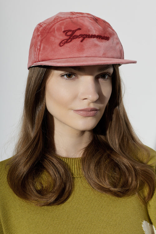 Jacquemus RED 'Gardian' baseball cap 2