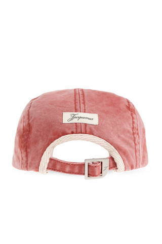 Jacquemus RED 'Gardian' baseball cap 4