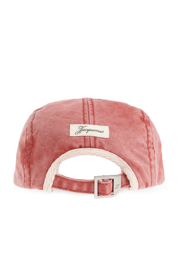 Jacquemus RED 'Gardian' baseball cap 4