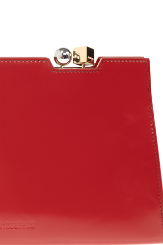 Jacquemus RED Clutch bag `Le Salon` 6