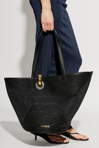 Jacquemus BLACK Shopper bag "Le Bambola" 2