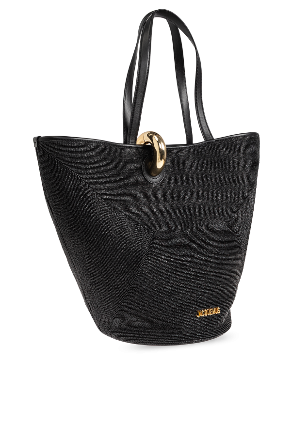Jacquemus BLACK Shopper bag "Le Bambola" 4