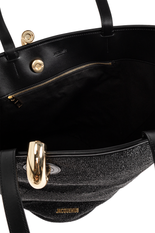 Jacquemus BLACK Shopper bag "Le Bambola" 5
