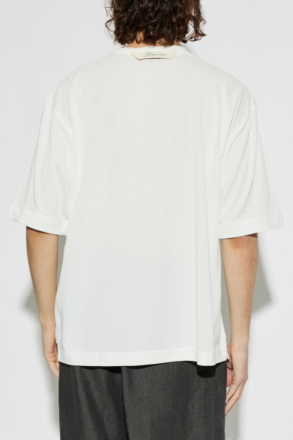 Jacquemus WHITE Crew neck T-shirt 4