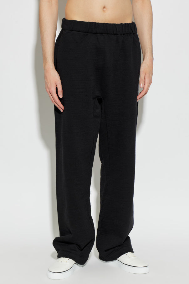 Jacquemus BLACK Sweatpants with embroidered logo 3