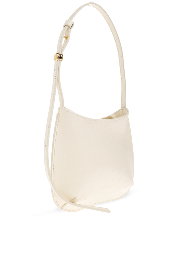 Jacquemus cream "Bisou Small" shoulder bag 4