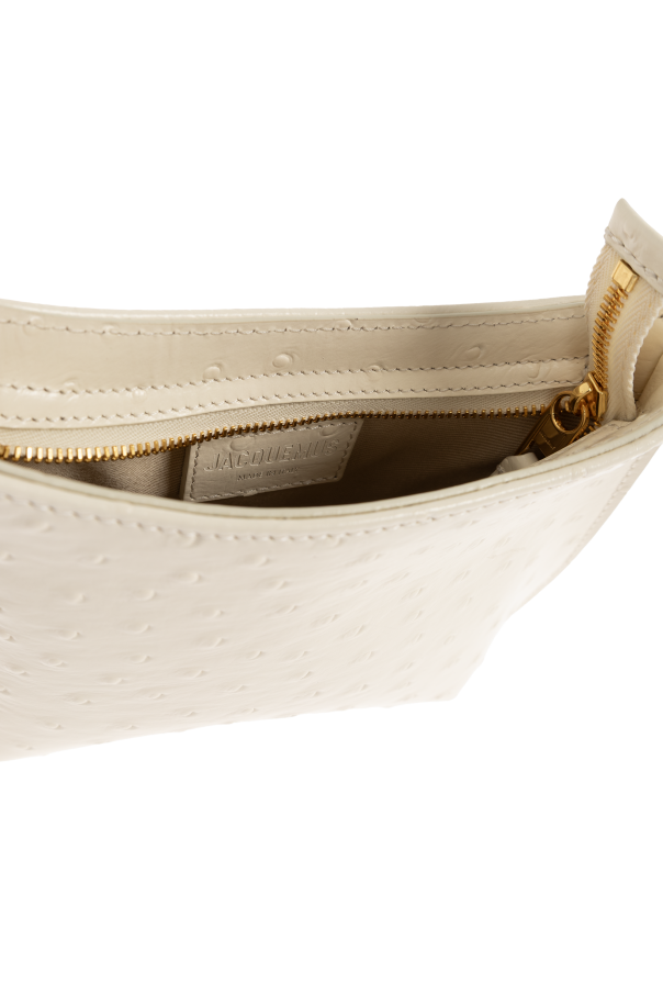 Jacquemus cream "Bisou Small" shoulder bag 5