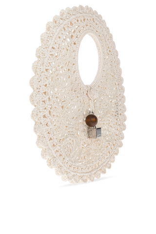 Jacquemus WHITE 'Spiaggia Small' handheld bag 4