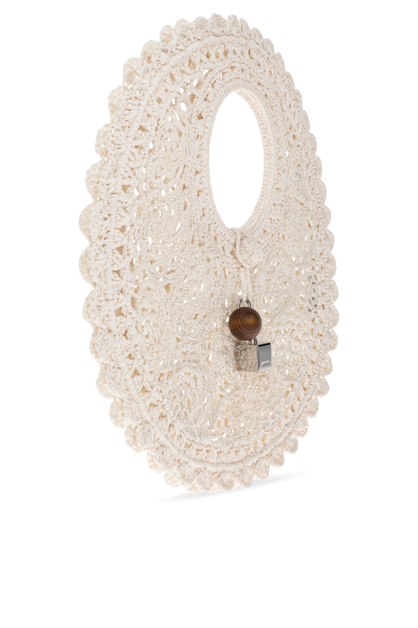Jacquemus WHITE 'Spiaggia Small' handheld bag 4