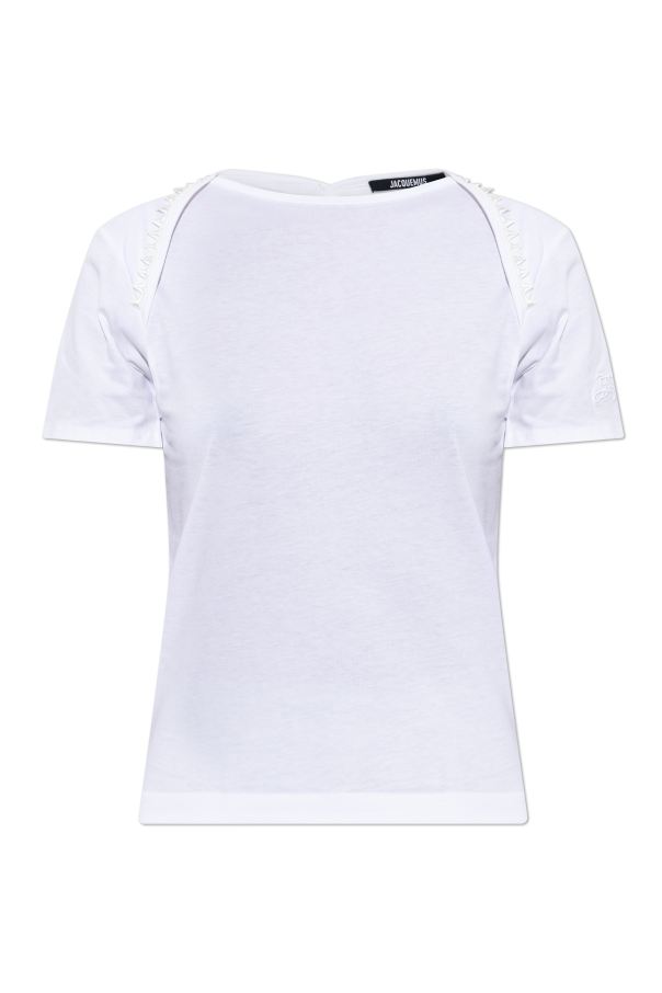Jacquemus WHITE Crew neck T-shirt 1