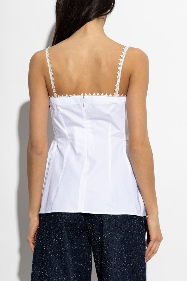Jacquemus WHITE "Traversin" top 4
