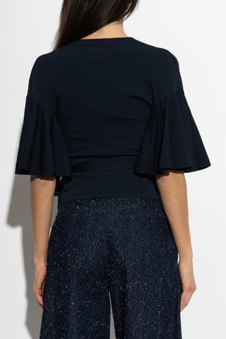 Jacquemus NAVY BLUE Top "Paysan" 4