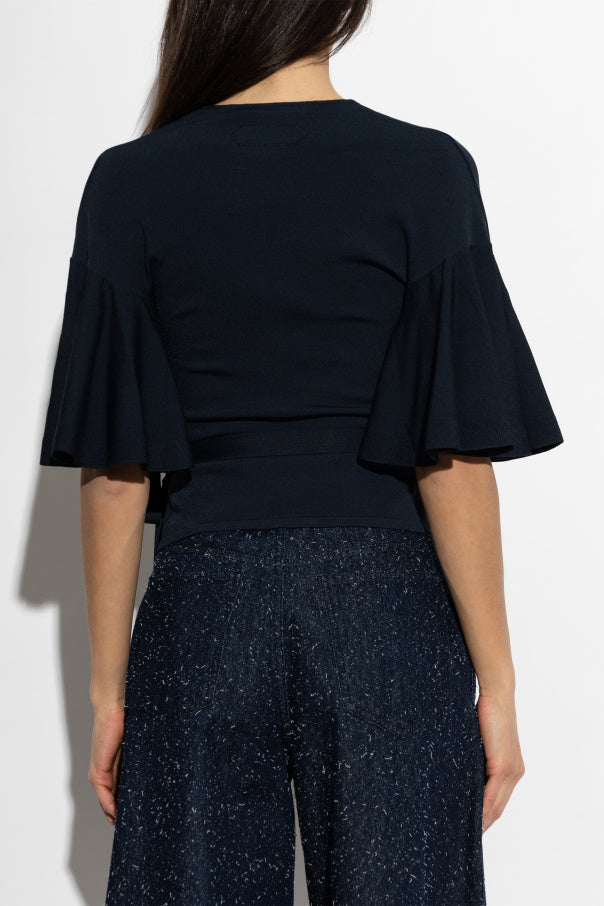 Jacquemus NAVY BLUE Top "Paysan" 4