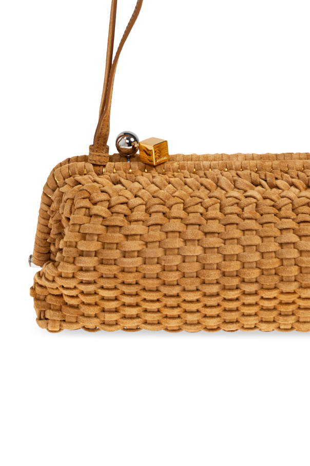 Jacquemus BROWN Suede bag "Salon" 6